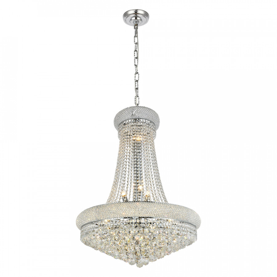 Elegant Pendant Light - Chrome/RC, L 28" (V1800D28C-RC)