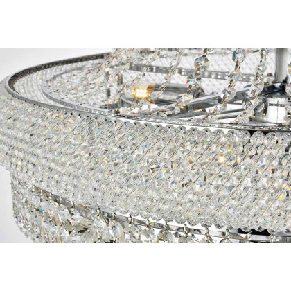 Elegant Pendant Light - Chrome/RC, L 28" (V1800D28C-RC)
