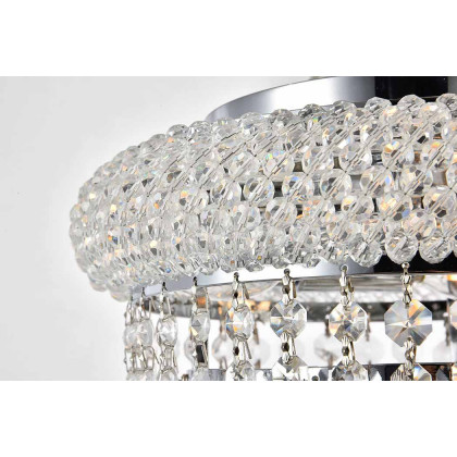 Elegant Flush Mount Light - Chrome, L 10" (V1800F10C-RC)