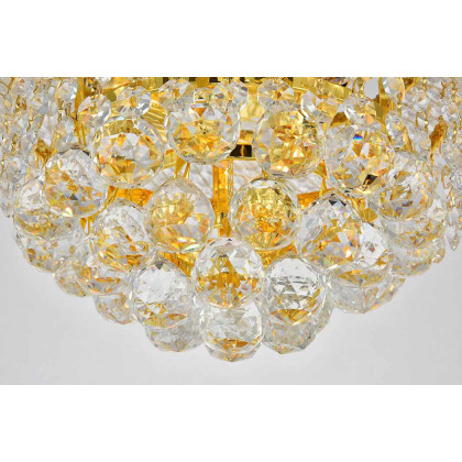 Elegant Flush Mount Light - Gold, L 10" (V1800F10G-RC)