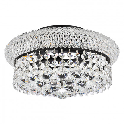 Elegant Flush Mount Light - Black, L 12" (V1800F12BK-RC)