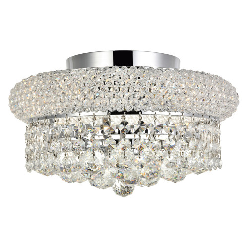 Elegant Flush Mount Light - Chrome, L 12" (V1800F12C-RC)