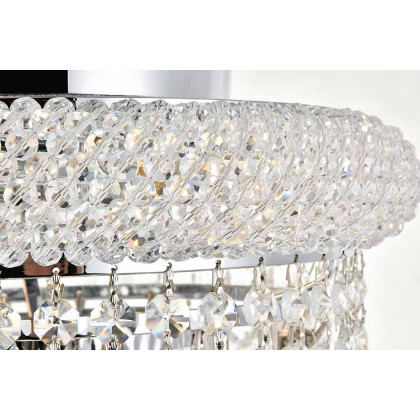 Elegant Flush Mount Light - Chrome, L 12" (V1800F12C-RC)