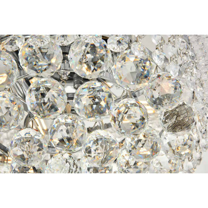 Elegant Flush Mount Light - Chrome, L 12" (V1800F12C-RC)