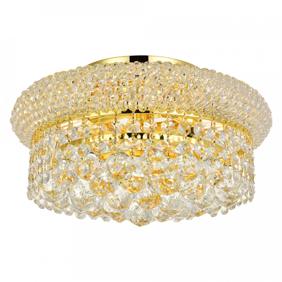 Elegant Flush Mount Light - Gold, L 12" (V1800F12G-RC)