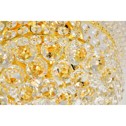 Elegant Flush Mount Light - Gold, L 12" (V1800F12G-RC)