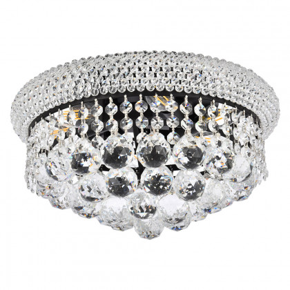 Elegant Flush Mount Light - Black, L 14" (V1800F14BK-RC)