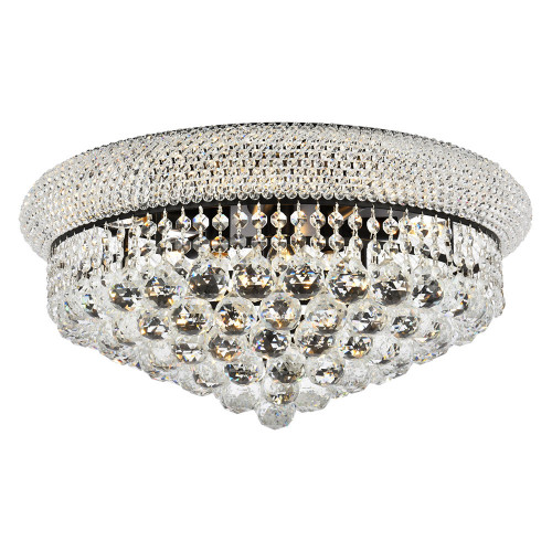 Elegant Flush Mount Light - Black, L 20" (V1800F20BK-RC)