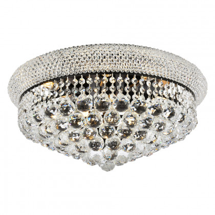 Elegant Flush Mount Light - Black, L 20" (V1800F20BK-RC)