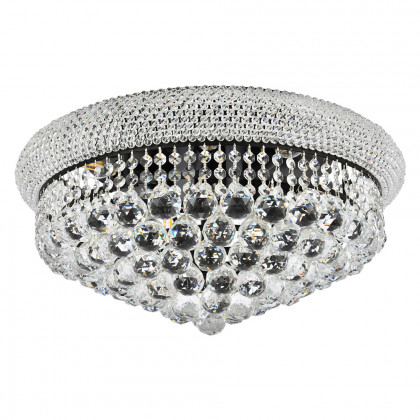 Elegant Flush Mount Light - Black, L 20" (V1800F20BK-RC)