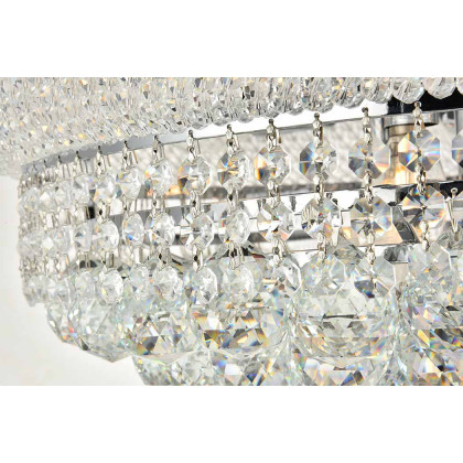Elegant Flush Mount Light - Chrome, L 20" (V1800F20C-RC)