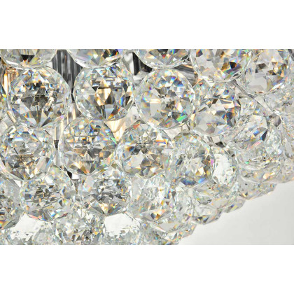 Elegant Flush Mount Light - Chrome, L 20" (V1800F20C-RC)
