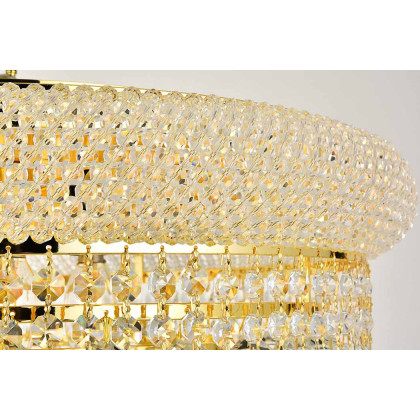 Elegant Flush Mount Light - Gold, L 20" (V1800F20G-RC)