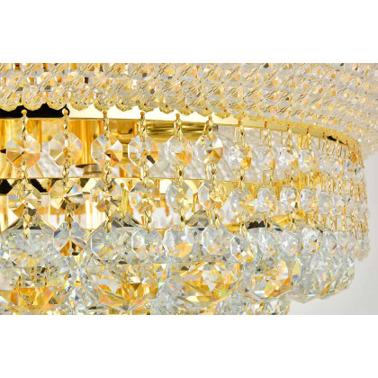 Elegant Flush Mount Light - Gold, L 20" (V1800F20G-RC)