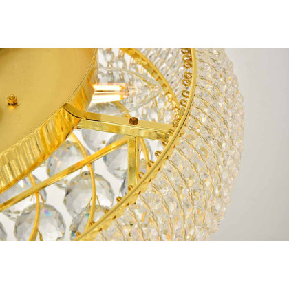Elegant Flush Mount Light - Gold, L 20" (V1800F20G-RC)