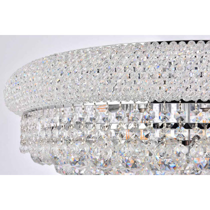 Elegant Flush Mount Light - Chrome/RC, L 24" (V1800F24C-RC)