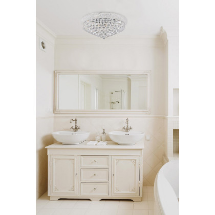Elegant Flush Mount Light - Chrome/RC, L 24" (V1800F24C-RC)