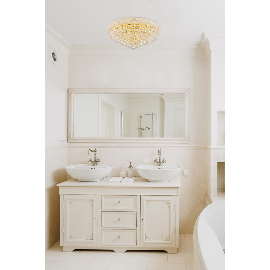 Elegant Flush Mount Light - Gold, L 24" (V1800F24G-RC)