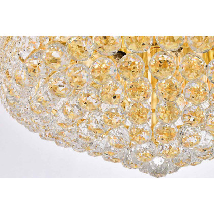 Elegant Flush Mount Light - Gold, L 24" (V1800F24G-RC)