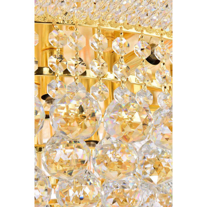 Elegant Flush Mount Light - Gold, L 24" (V1800F24G-RC)