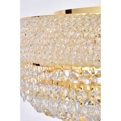 Elegant Flush Mount Light - Gold, L 24" (V1800F24G-RC)