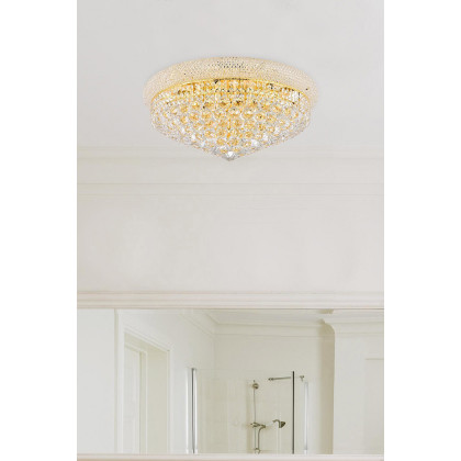 Elegant Flush Mount Light - Gold, L 24" (V1800F24G-RC)