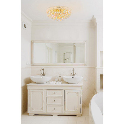 Elegant Flush Mount Light - Gold, L 24" (V1800F24G-RC)
