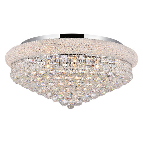 Elegant Flush Mount Light - Chrome, L 28" (V1800F28C-RC)