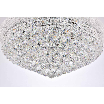 Elegant Flush Mount Light - Chrome, L 28" (V1800F28C-RC)