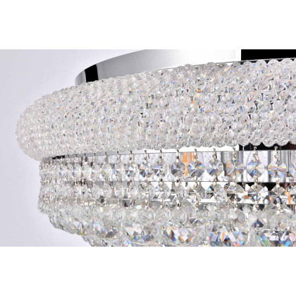 Elegant Flush Mount Light - Chrome, L 28" (V1800F28C-RC)
