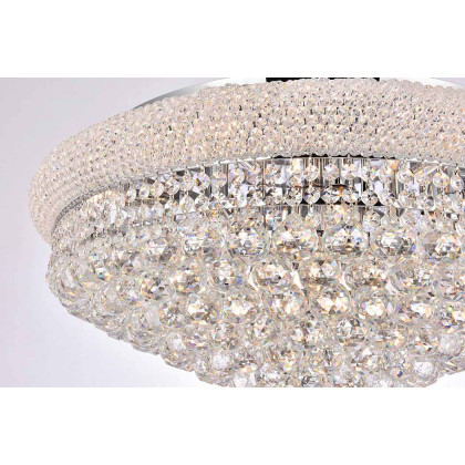 Elegant Flush Mount Light - Chrome, L 28" (V1800F28C-RC)
