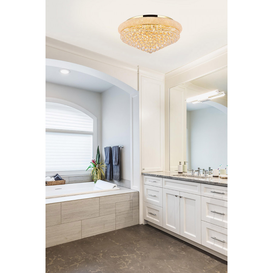 Elegant Flush Mount Light - Gold, L 28" (V1800F28G-RC)