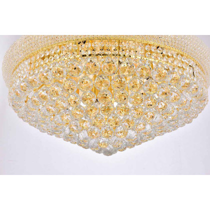 Elegant Flush Mount Light - Gold, L 28" (V1800F28G-RC)
