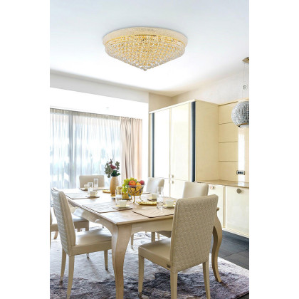 Elegant Flush Mount Light - Gold, L 36" (V1800F36G-RC)