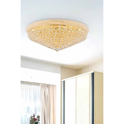 Elegant Flush Mount Light - Gold, L 36" (V1800F36G-RC)