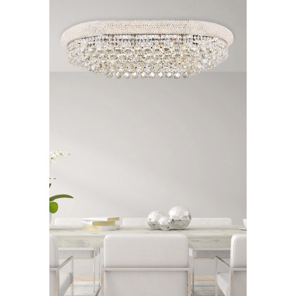 Elegant Flush Mount Light - Chrome, L 36" (V1800F36SC-RC)