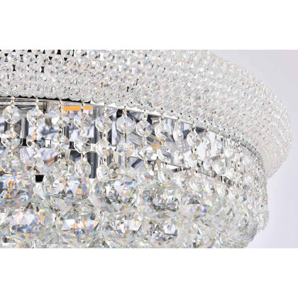 Elegant Flush Mount Light - Chrome, L 40" (V1800F40SC-RC)