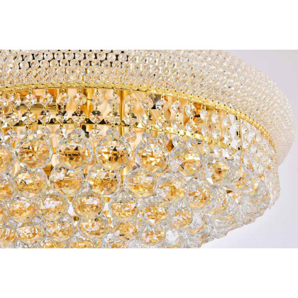 Elegant Flush Mount Light - Gold, L 40" (V1800F40SG-RC)