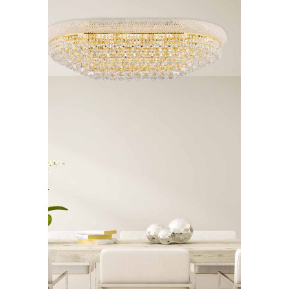 Elegant Flush Mount Light - Gold, L 40" (V1800F40SG-RC)