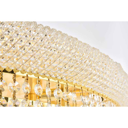 Elegant Flush Mount Light - Gold, L 42" (V1800F42G-RC)