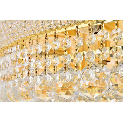 Elegant Flush Mount Light - Gold, L 42" (V1800F42G-RC)