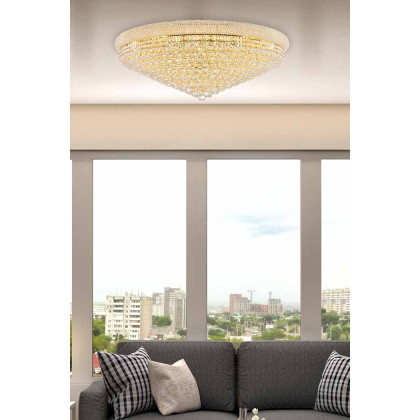 Elegant Flush Mount Light - Gold, L 42" (V1800F42G-RC)