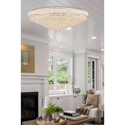 Elegant Flush Mount Light - Chrome, L 48" (V1800F48C-RC)