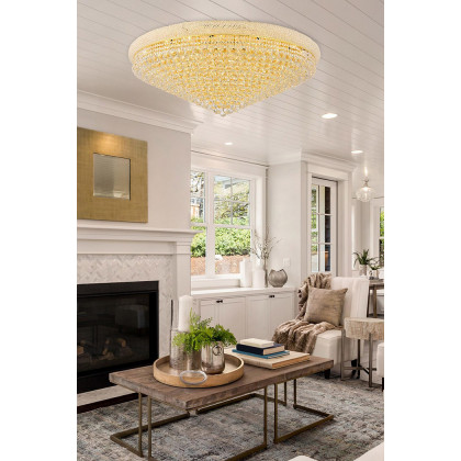 Elegant Flush Mount Light - Gold, L 48" (V1800F48G-RC)
