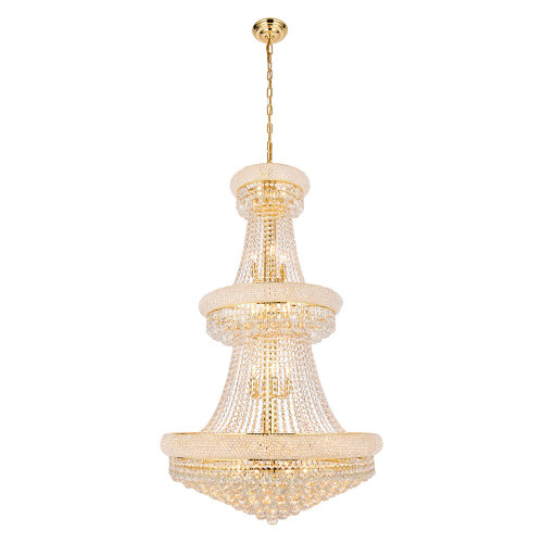 Elegant Chandelier - Gold/RC, L 30" (V1800G30G-RC)