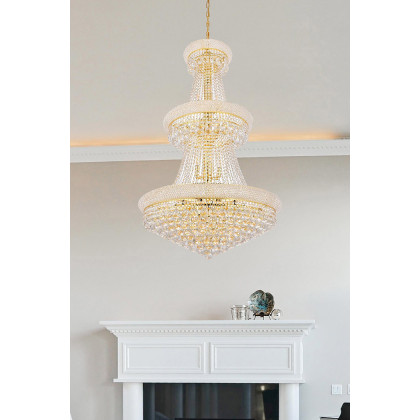 Elegant Chandelier - Gold/RC, L 30" (V1800G30G-RC)