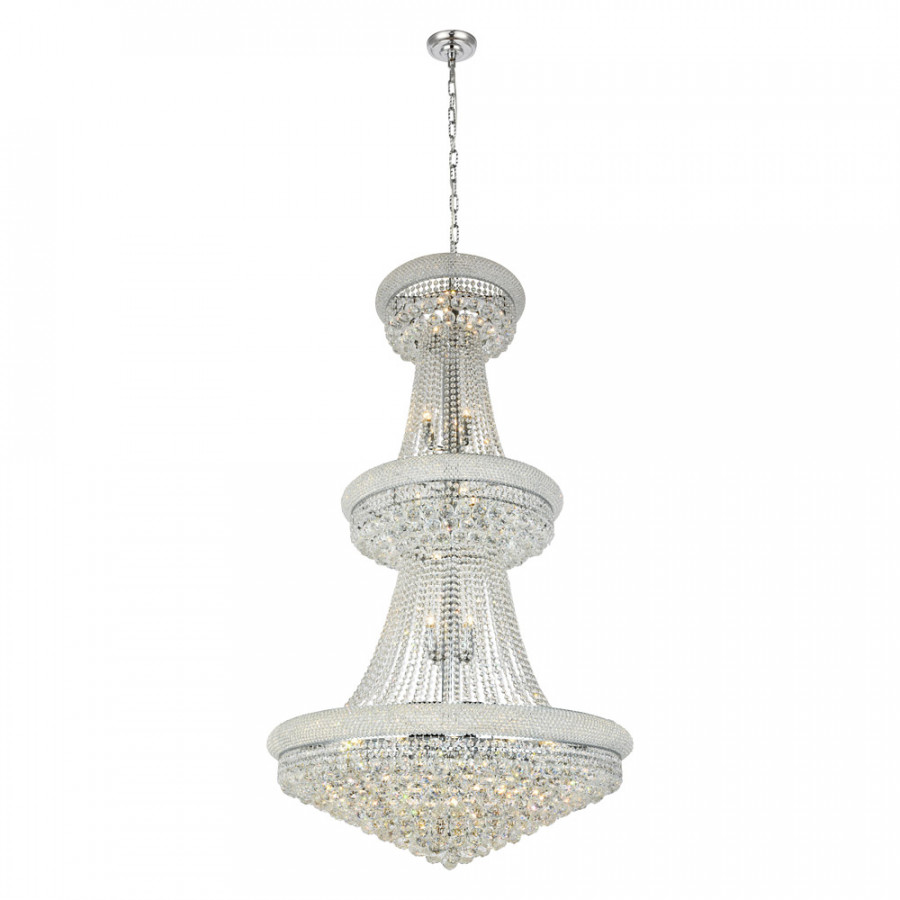 Elegant Chandelier - Chrome, L 36" (V1800G36C-RC)