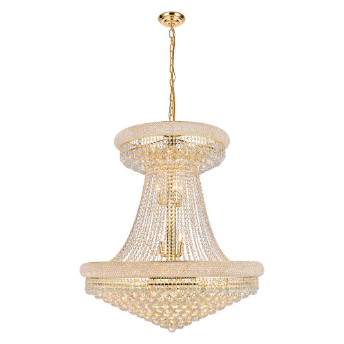 Elegant Chandelier - Gold, L 36" (V1800G36SG-RC)