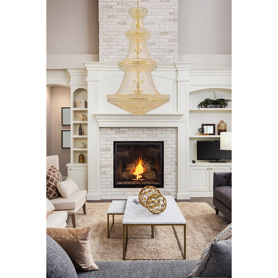 Elegant Chandelier - Gold, L 54" (V1800G54G-RC)