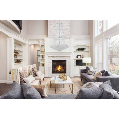 Elegant Chandelier - Chrome, L 62" (V1800G62C-RC)